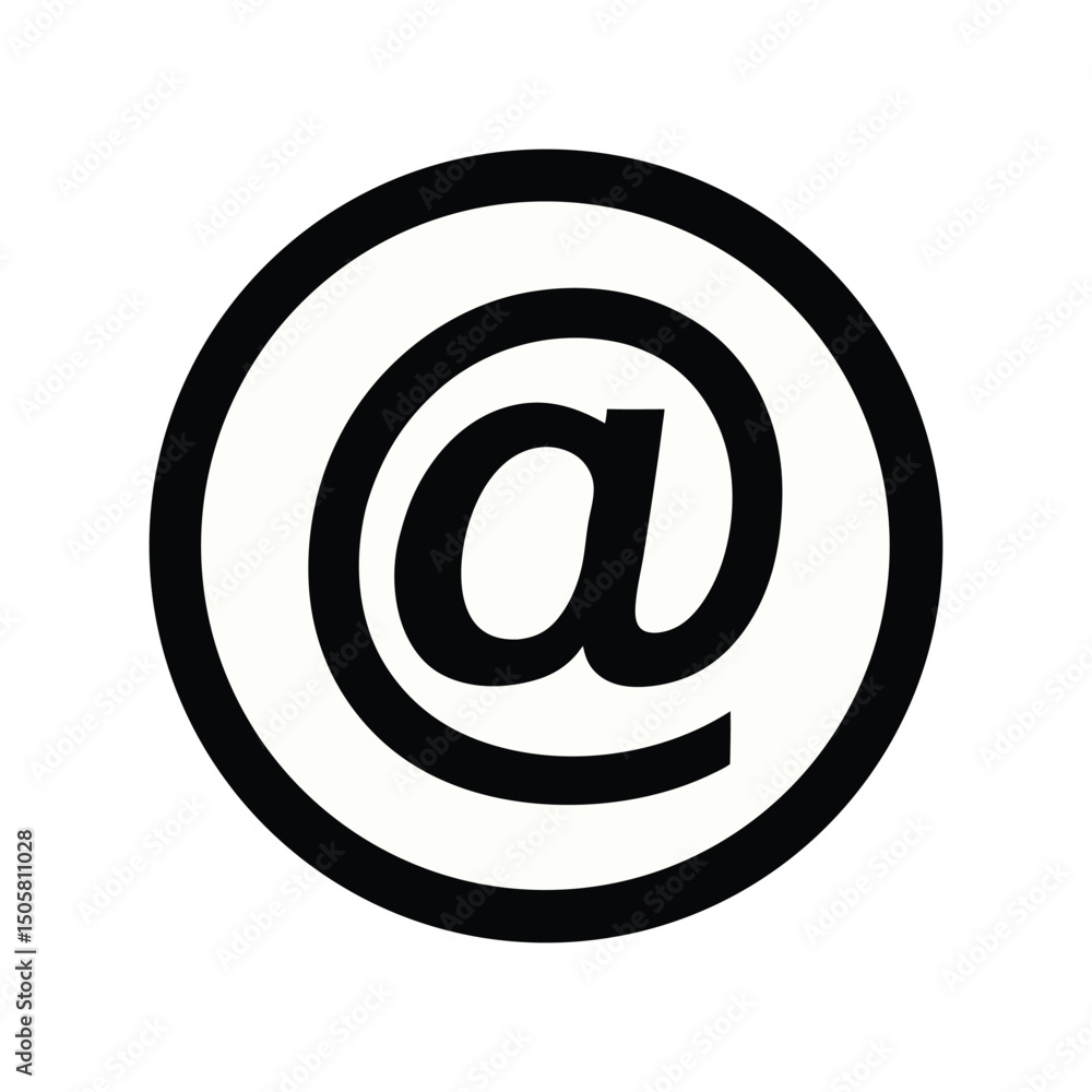 Clean minimalist email icon silhouette isolated on white background Clean minimalist email icon silhouette isolated on white background