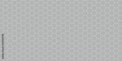 Mosaic background. Simple hexagon grid. Hexagonal cells. Seamless tileable vector illustration.