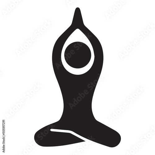 Black and white drop, an isolated medical illustration of a healthcare object