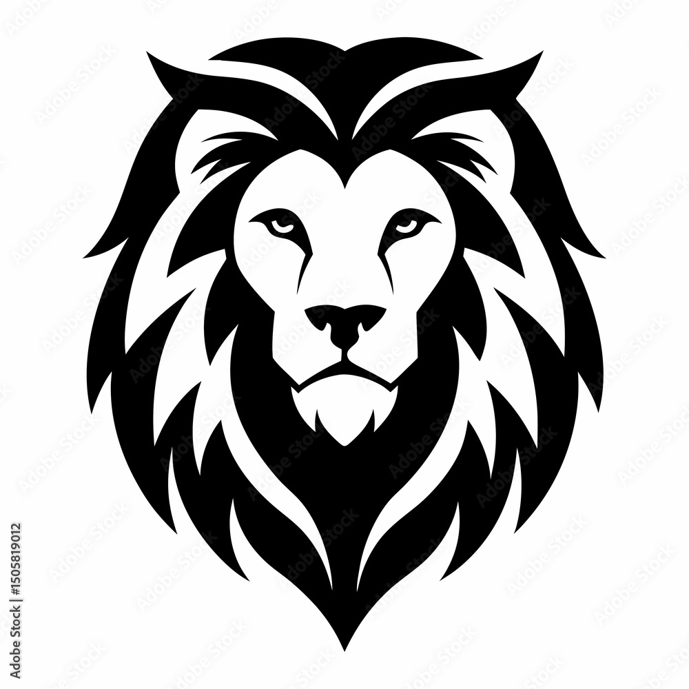 Obraz premium lion head vector