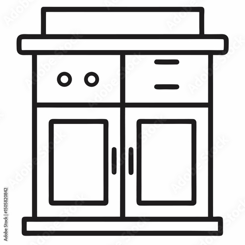Modern kitchen cabinet