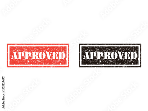 approved grunge stamp design, vector, isolated on transparent background