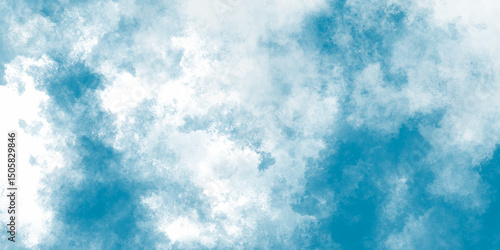 abstract cloud and vapor texture background. white and blue smoke aquarelle smudge illustration smooth grungy smokey light pastel colors ink glow. Teal color powder explosion	

