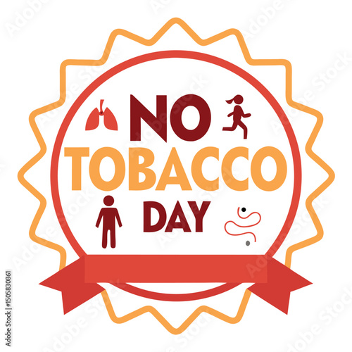 No tobacco day vector illustration.

