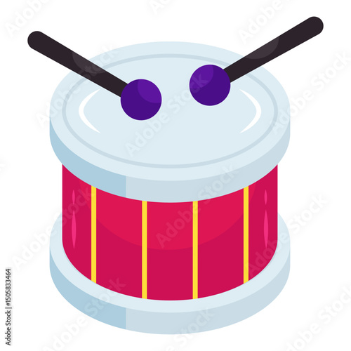 A vector design of snare drum 