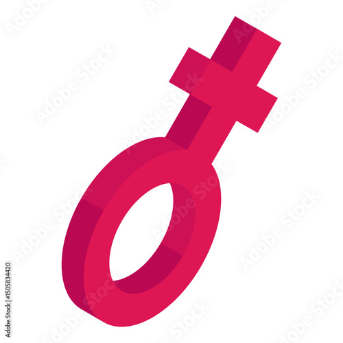 Editable design icon of  female symbol, gender vector