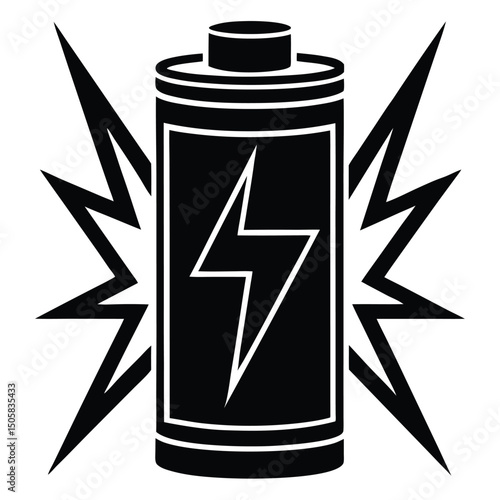 Full Battery Icon Vector at 100 Percent Charge