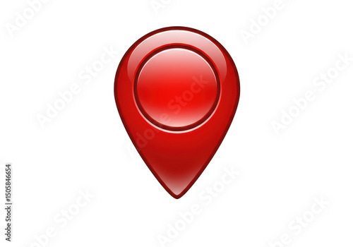 Isolated Shiny Red Location Pin Icon Free Download Isolated Shiny Red Location Pin Icon - GFXLoad
