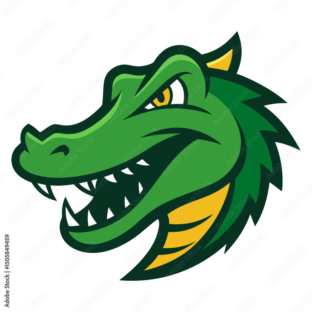Obraz premium Alligator head mascot logo design vector