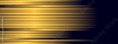 Speed Light  Futuristic yellow light background. Technology velocity movement pattern for banner