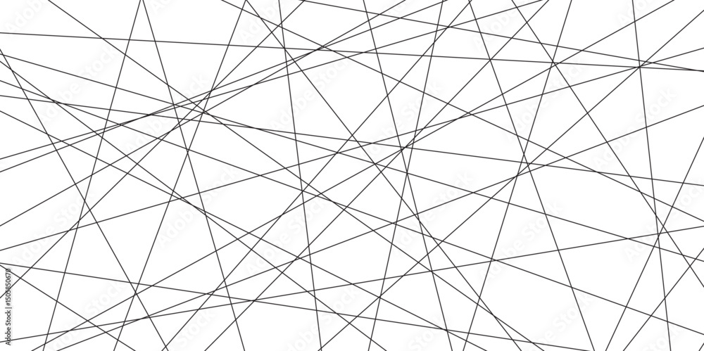 Obraz premium Abstract black lines with white background. Creative and geometric shape with luxury pattern and paper texture design. abstract background with stripes for website design Technology background. 