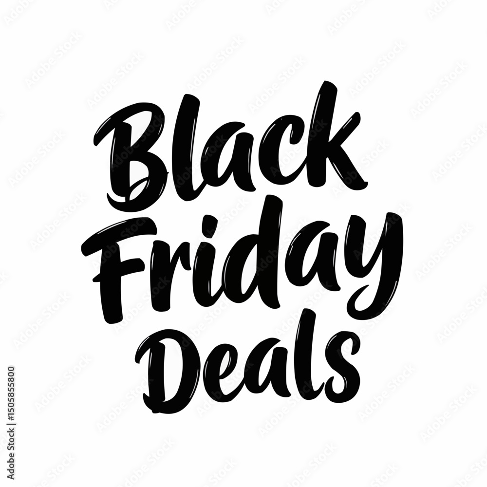 Fototapeta premium Black Friday Deals Graphic in Black Color