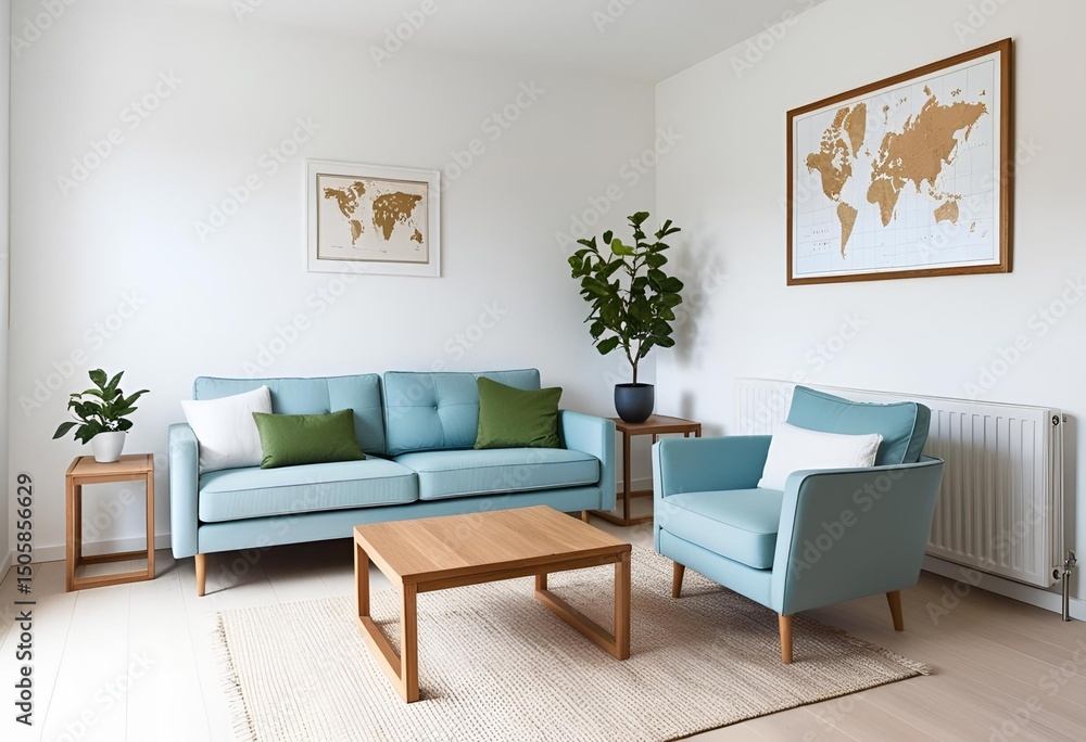 Modern living room interior with stylish furniture, neutral tones, and natural lighting—perfect for home design, real estate, and architecture presentations. Modern living room interior with stylish furniture, neutral tones, and natural lighting—perfect for home design, real estate, and architecture presentations.