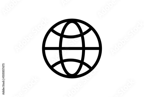 Simple globe icon