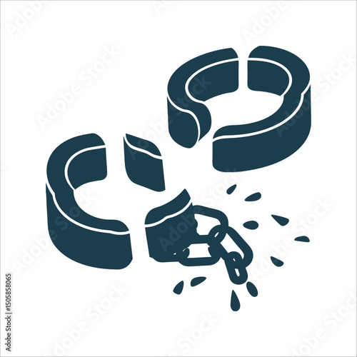 Broken Chains: Freedom and Liberation Concept