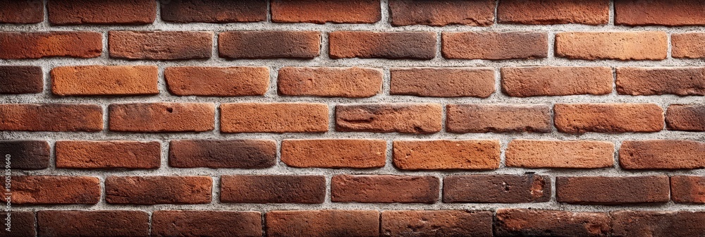 Obraz premium Rustic Brown Brick Wall Texture - A rich, textured of a brown brick wall. Symbolizes strength, history, stability, urban, and architecture