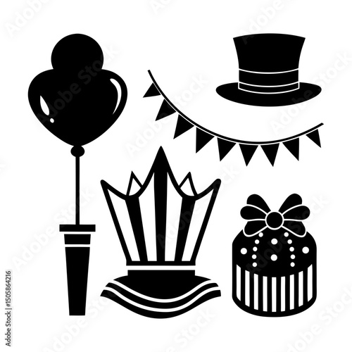 Event Accessories silhouette vector