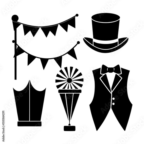 Event Accessories silhouette vector