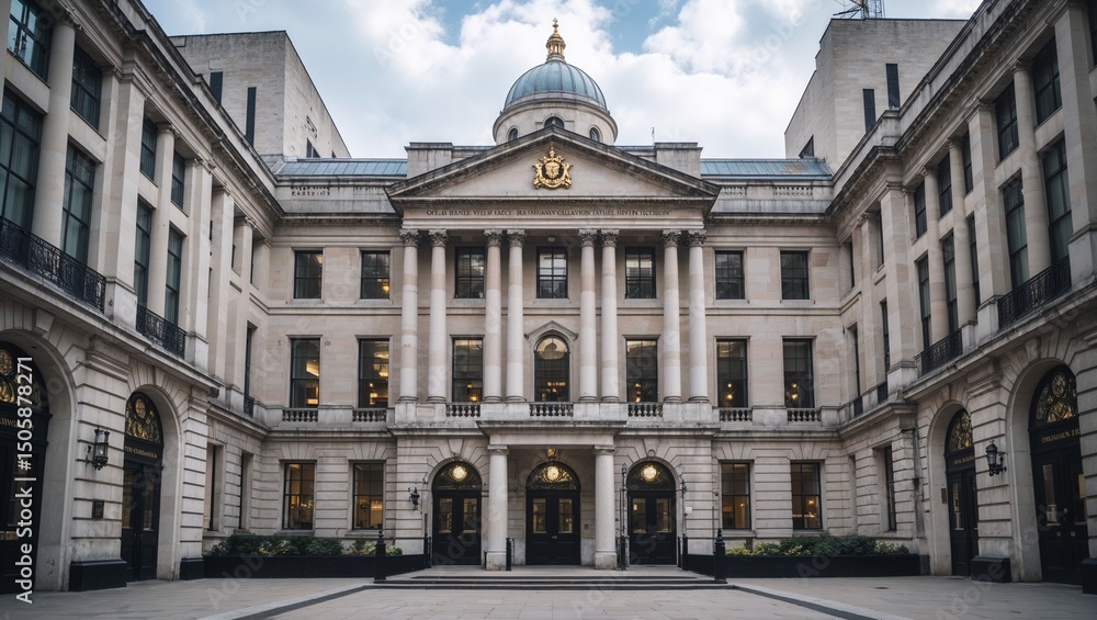 Obraz premium Classical building facade in london uk