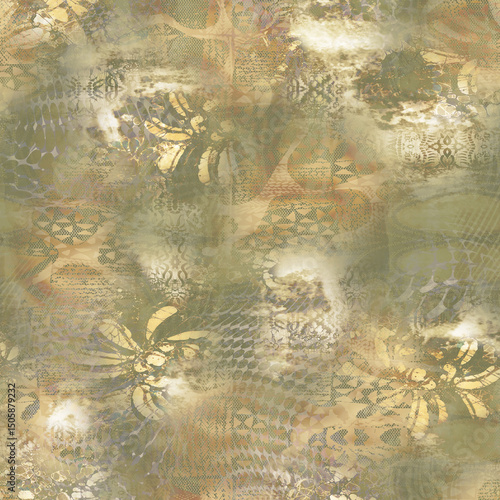 Abstract geometric pattern with colorful shapes, modern symmetry, and clean minimalistic background for digital use