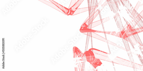 Abstract technology connection network of particles and lines. network patterned background. Connection background with dots and lines. molecules light off white lines digital technology concept. 