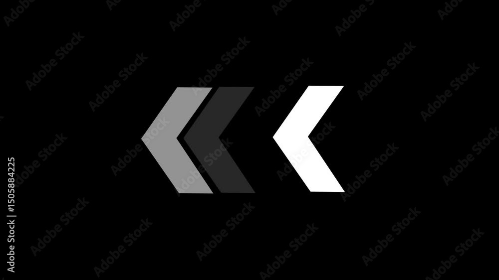 Swipe Up Animation. Abstract Directional Arrow Swiping Looping Animation On Black Screen Background. Swipe Up Animation. Abstract Directional Arrow Swiping Looping Animation On Black Screen Background.