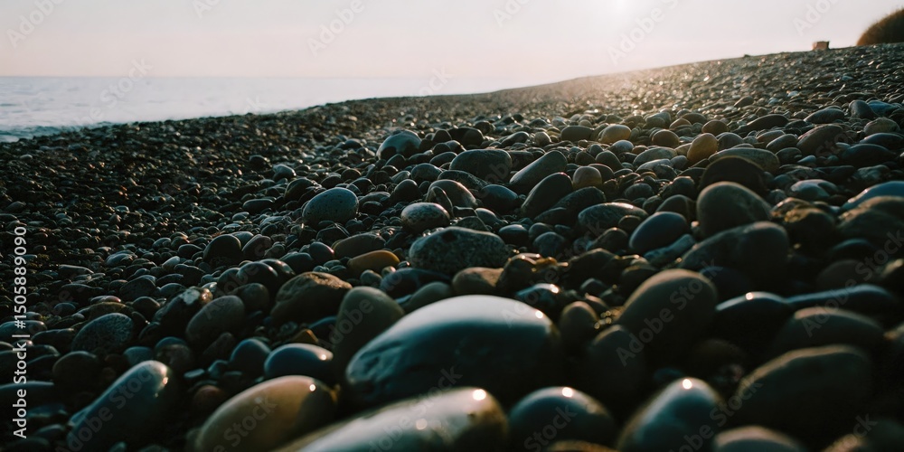 Obraz premium Dark Stones Beach