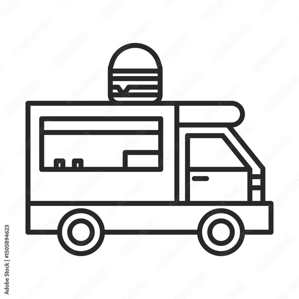 Food truck icon element Food truck icon element