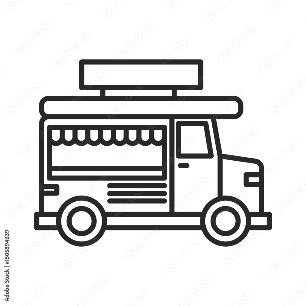 Food truck icon element Food truck icon element