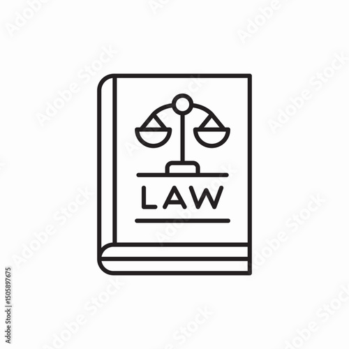 book law justice icon sign vector