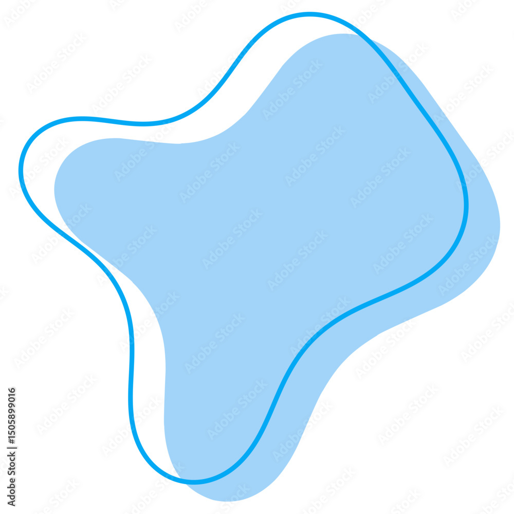 Obraz premium Simple Abstract Blob Shape