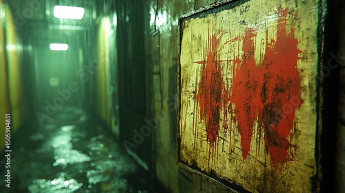 Urban Corridor, Blood Stained Wall