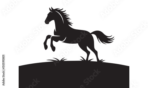 Horse Jumping Silhouette
