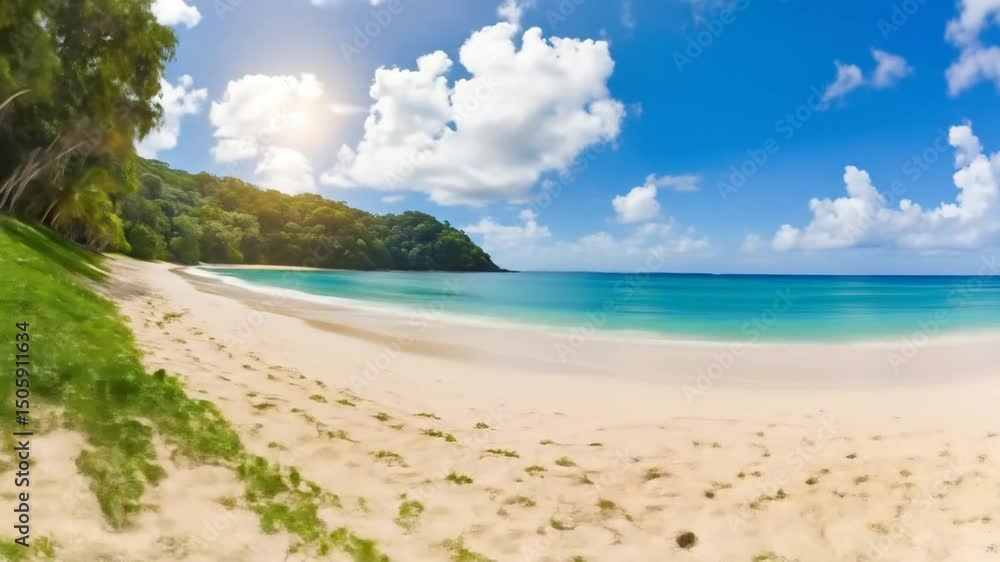 Tropical beach paradise landscape Tropical beach paradise landscape