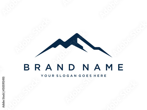 Abstract Mountain Range Vector Graphic