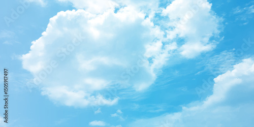 Sunny sky blue light watercolor background. Aquarelle painting brush effect card paper textured canvas cloudy smoke space for text, entertaining card, template. aquamarine color graphics illustration