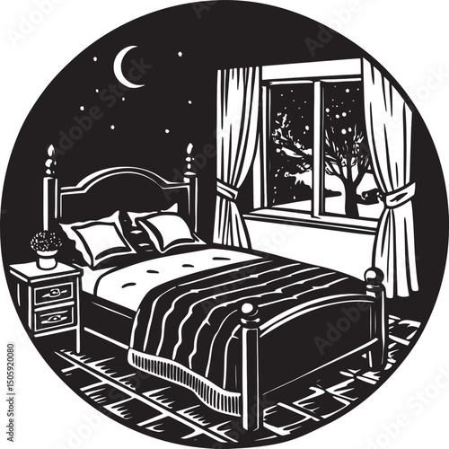 bedroom with bed