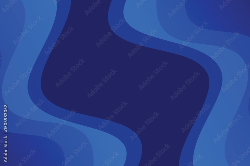 Obraz premium Abstract blue background with smooth waves