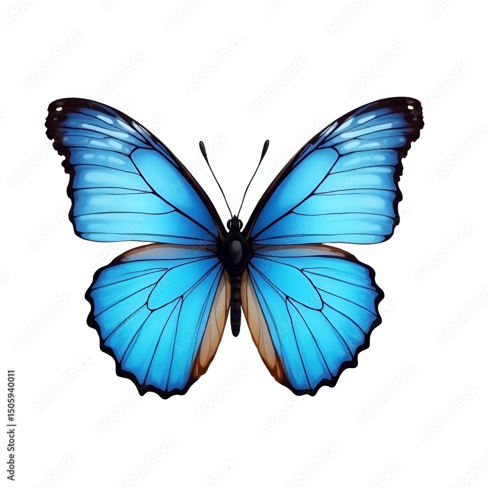 Obraz premium Beautiful butterfly isolated on white background.