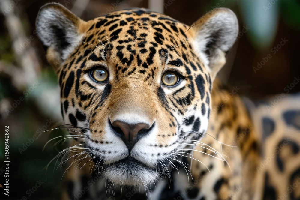 Fototapeta premium close up portrait of a leopard
