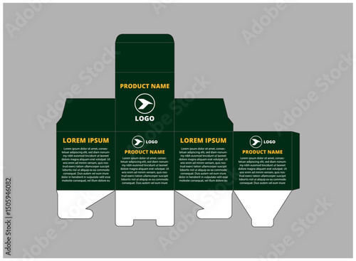 Packaging Design Template With Logo Brand Name Product Vector Illustration