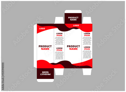 Packaging Design Template Product Orange With Logo Brand Name Product Vector Illustration