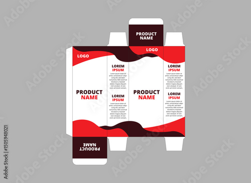 Packaging Design Template Product Orange With Logo Brand Name Product Vector Illustration
