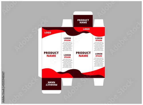 Packaging Design Template Product Orange With Logo Brand Name Product Vector Illustration