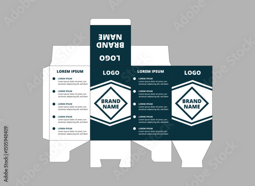 Packaging Template Design Product With Logo Brand Name Product Vector Illustration