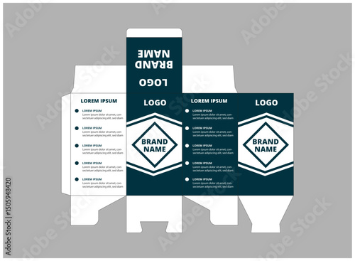Packaging Template Design Product With Logo Brand Name Product Vector Illustration