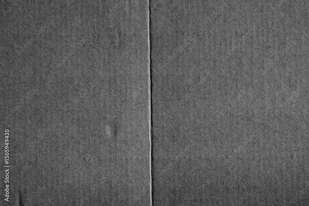 Fototapeta premium Dark Carton paper with vertical fold lines pattern