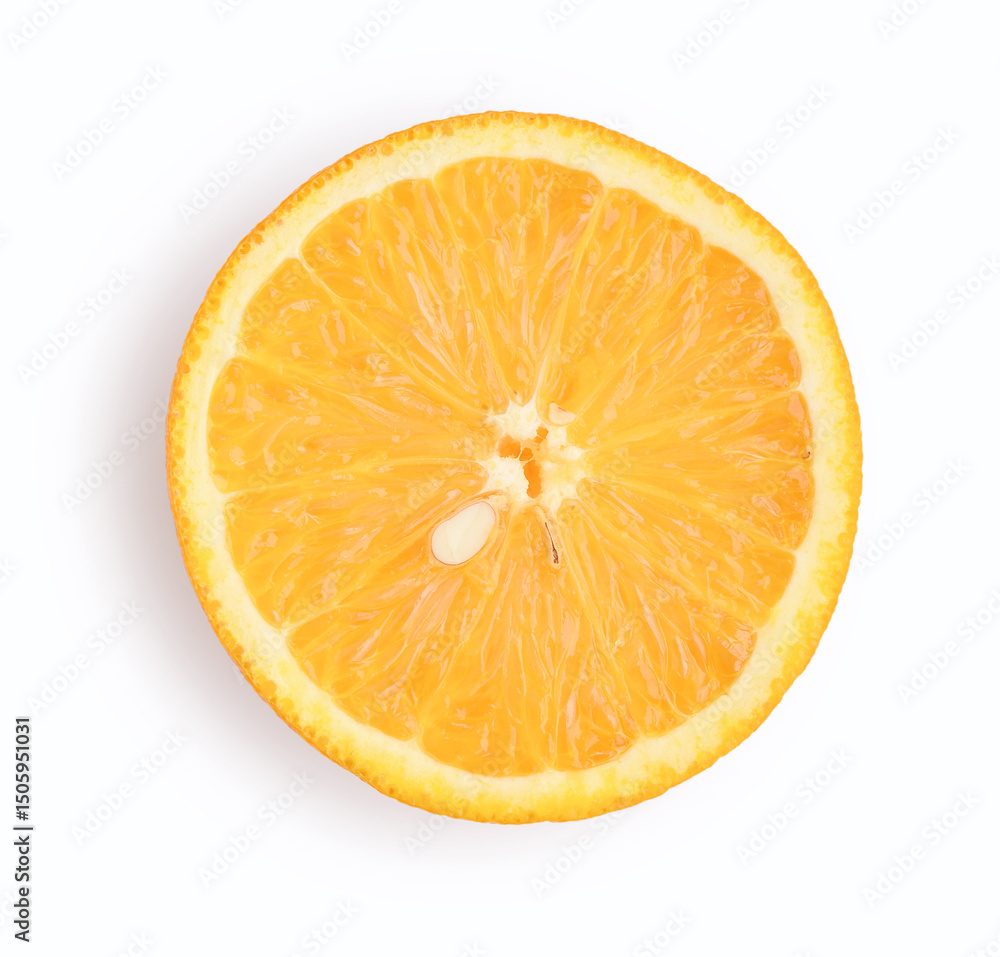 Orange slice isolated on white Orange slice isolated on white