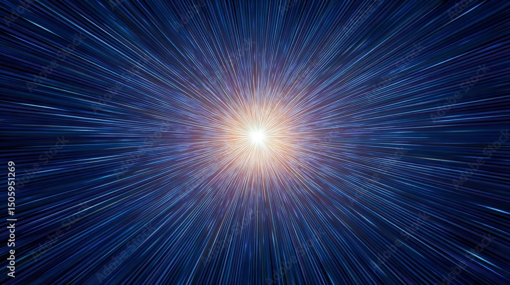 Radiating Orange and Blue Light Burst with Glowing Center – High-Speed Energy Explosion Background Radiating Orange and Blue Light Burst with Glowing Center – High-Speed Energy Explosion Background