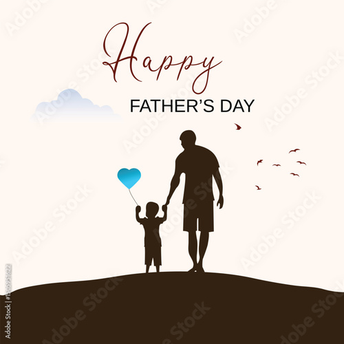 Happy Father's Day Silhouette